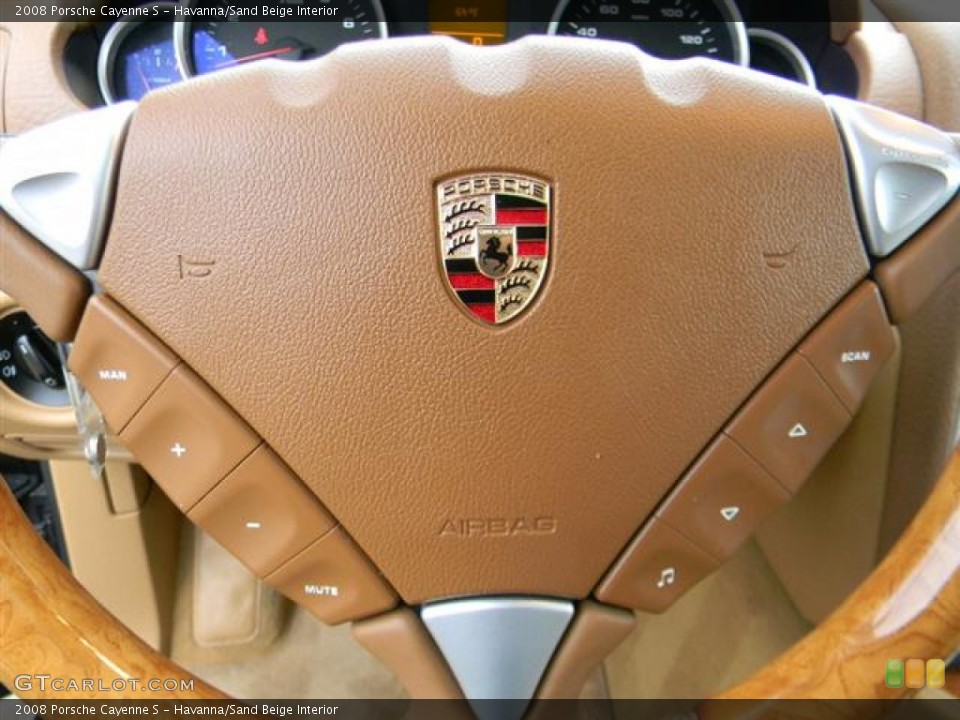 Havanna/Sand Beige Interior Steering Wheel for the 2008 Porsche Cayenne S #60155433