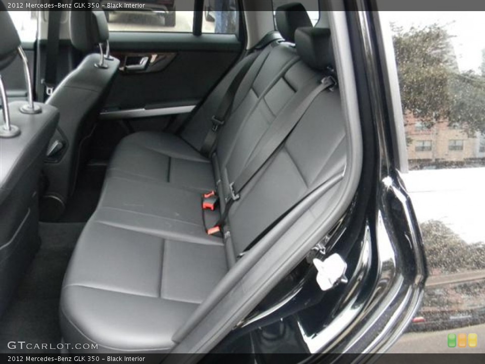 Black Interior Rear Seat for the 2012 Mercedes-Benz GLK 350 #60155943