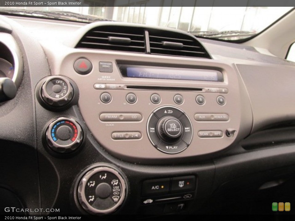 Sport Black Interior Controls for the 2010 Honda Fit Sport #60158088