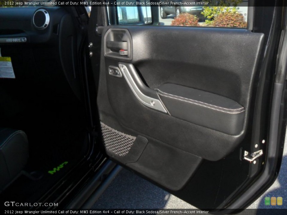 Call of Duty: Black Sedosa/Silver French-Accent Interior Door Panel for the 2012 Jeep Wrangler Unlimited Call of Duty: MW3 Edition 4x4 #60158288