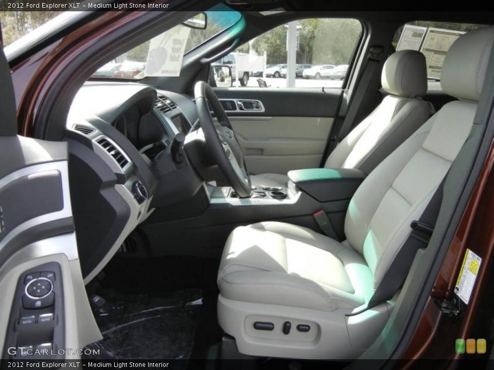 Medium Light Stone Interior Front Seat for the 2012 Ford Explorer XLT #60161649