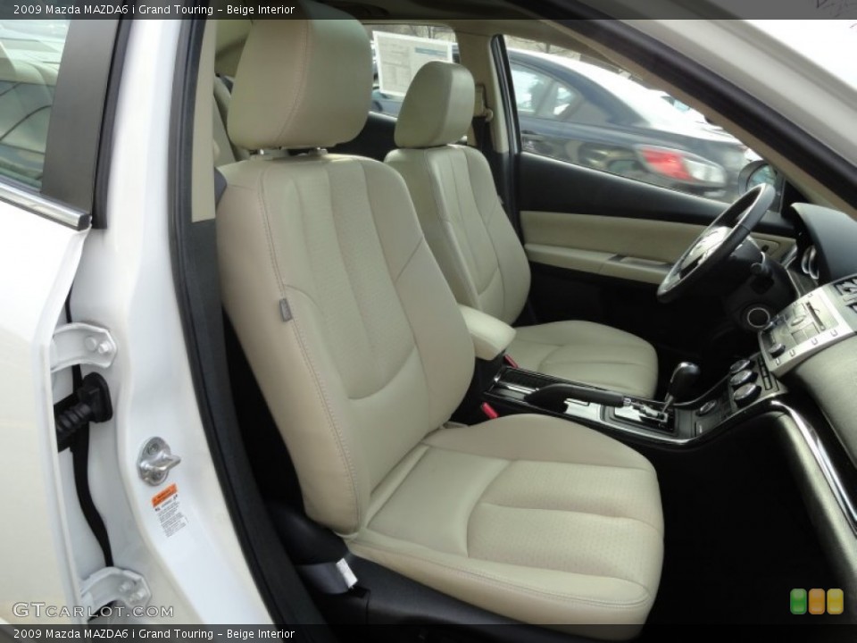 Beige Interior Front Seat for the 2009 Mazda MAZDA6 i Grand Touring #60162615