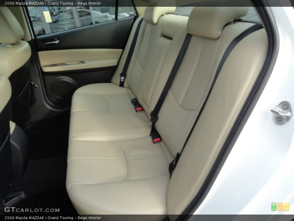 Beige Interior Rear Seat for the 2009 Mazda MAZDA6 i Grand Touring #60162675