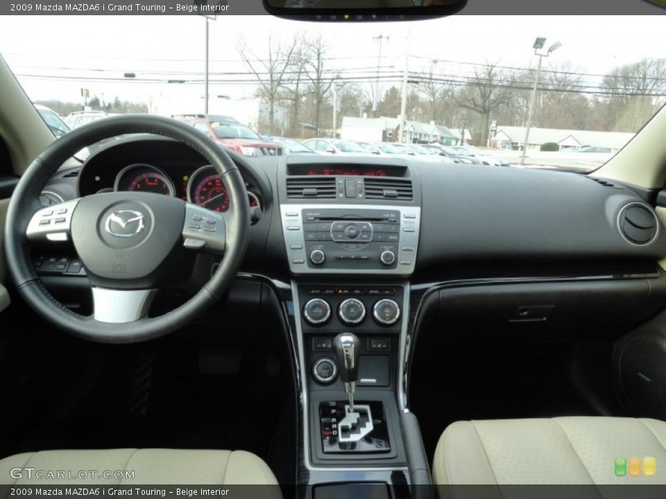 Beige Interior Dashboard for the 2009 Mazda MAZDA6 i Grand Touring #60162720