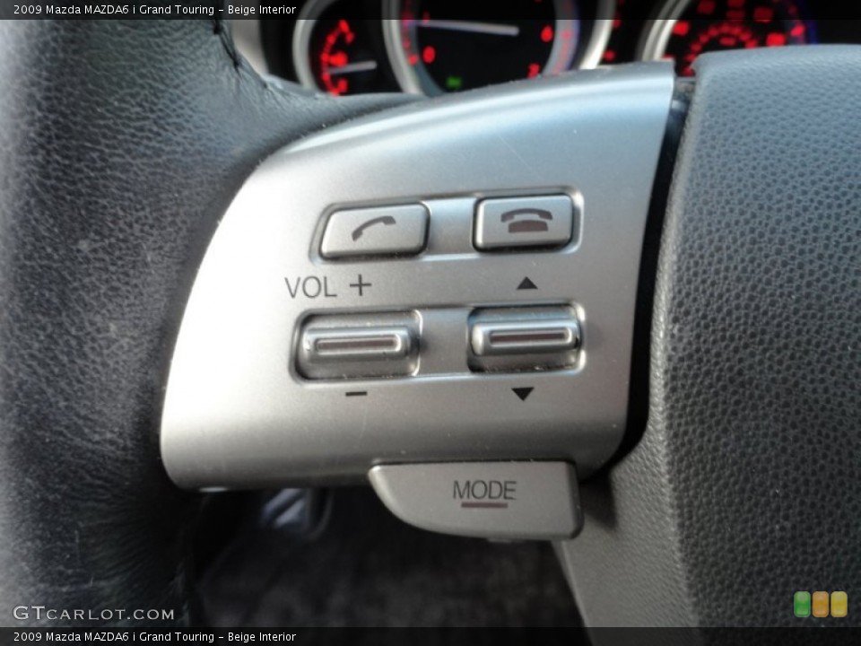 Beige Interior Controls for the 2009 Mazda MAZDA6 i Grand Touring #60162738