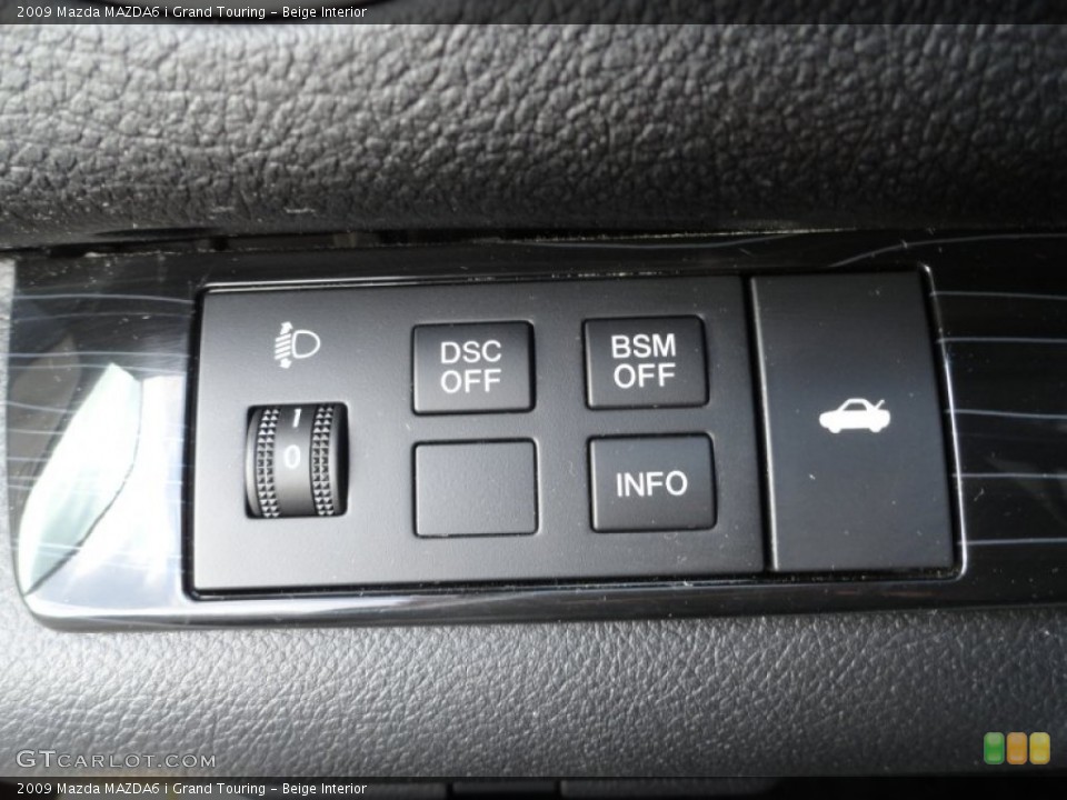 Beige Interior Controls for the 2009 Mazda MAZDA6 i Grand Touring #60162774