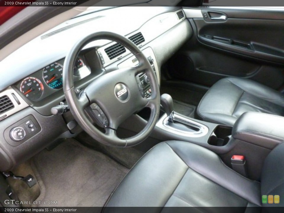 Ebony Interior Prime Interior for the 2009 Chevrolet Impala SS #60163674