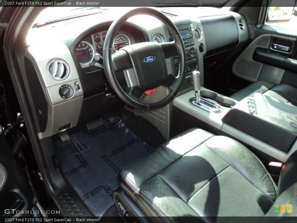 Black Interior Prime Interior for the 2007 Ford F150 FX2 Sport SuperCab #60165602