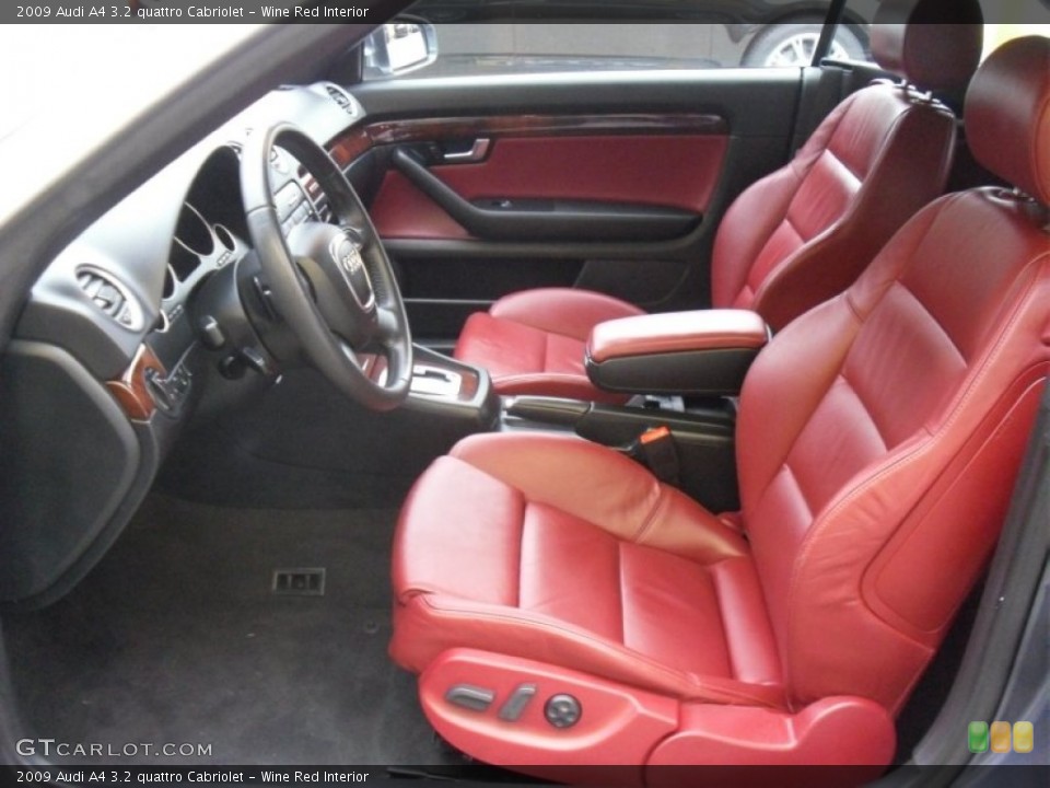 Wine Red Interior Photo for the 2009 Audi A4 3.2 quattro Cabriolet #60166365