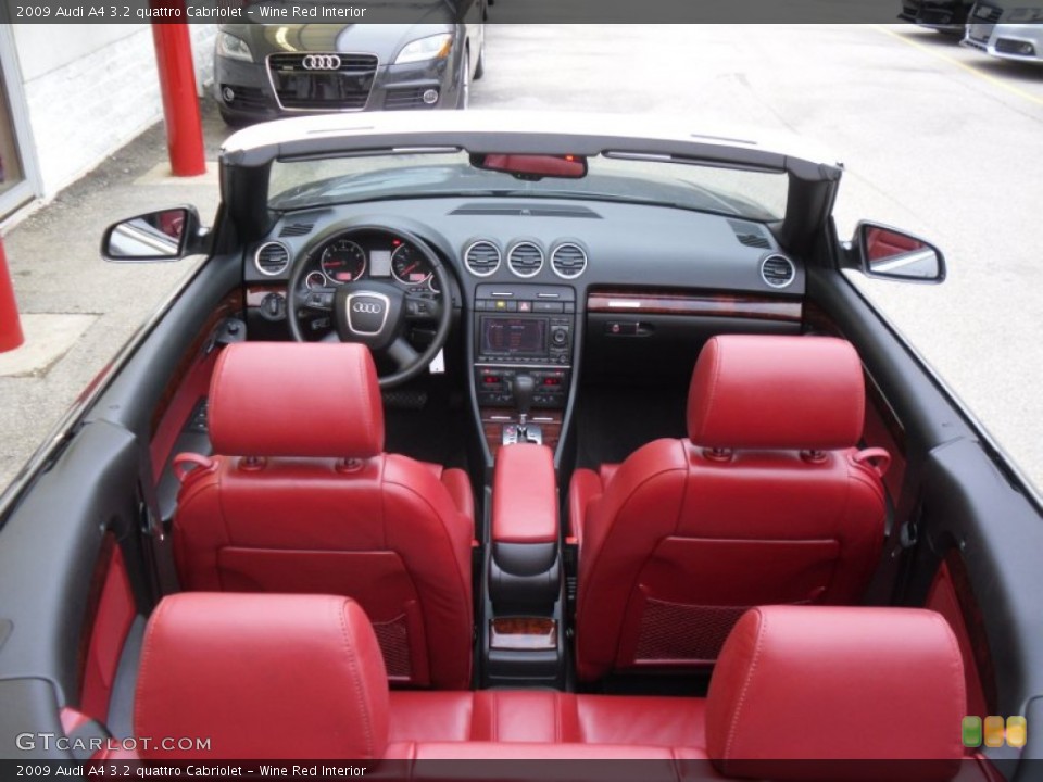Wine Red 2009 Audi A4 Interiors