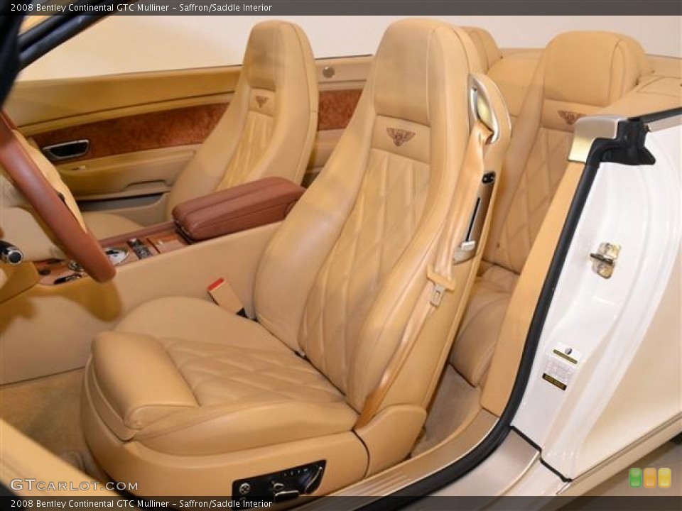 Saffron/Saddle Interior Front Seat for the 2008 Bentley Continental GTC Mulliner #60166755