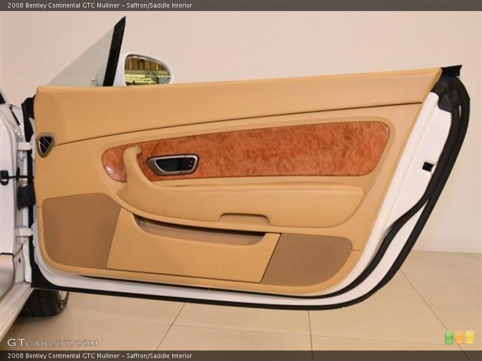 Saffron/Saddle Interior Door Panel for the 2008 Bentley Continental GTC Mulliner #60166791