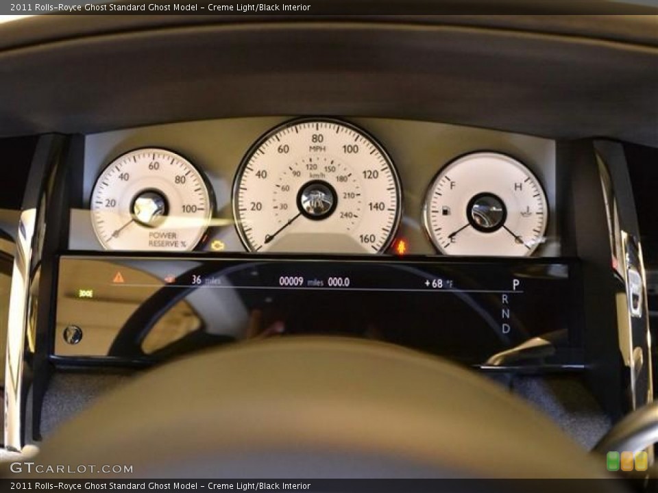 Creme Light/Black Interior Gauges for the 2011 Rolls-Royce Ghost  #60167667