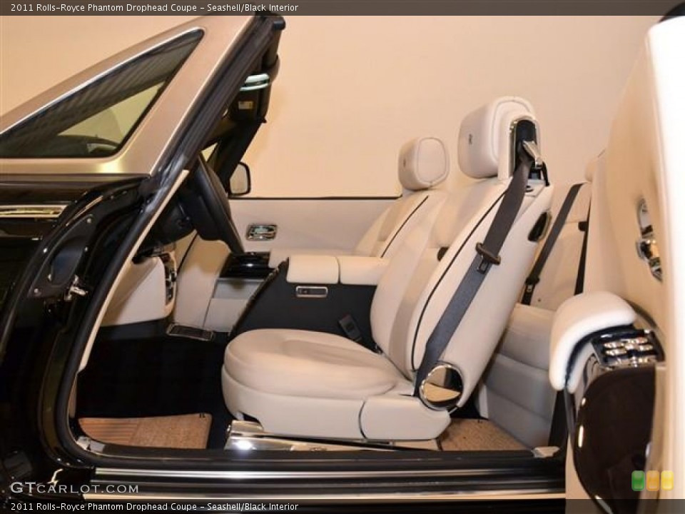 Seashell/Black Interior Front Seat for the 2011 Rolls-Royce Phantom Drophead Coupe #60169098