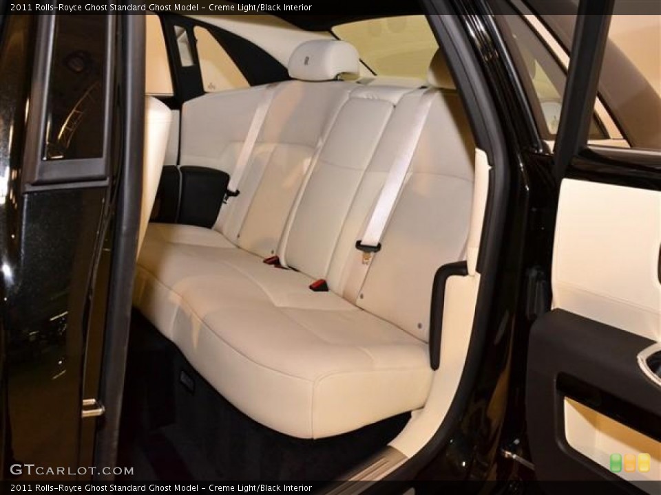 Creme Light/Black Interior Rear Seat for the 2011 Rolls-Royce Ghost  #60169296