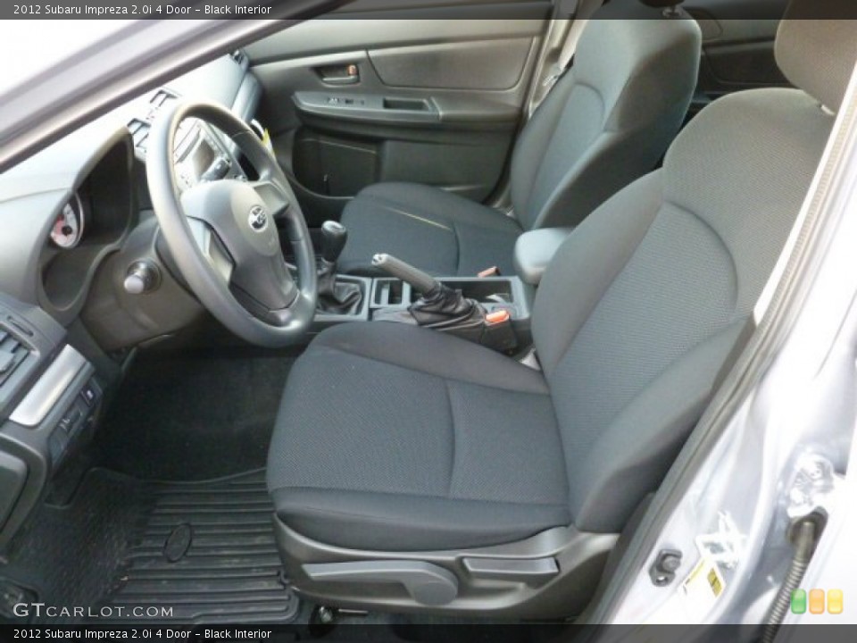 Black Interior Photo for the 2012 Subaru Impreza 2.0i 4 Door #60171486