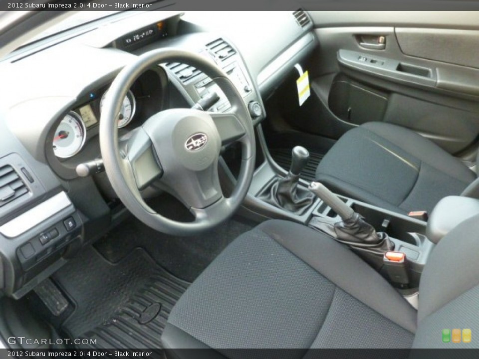 Black Interior Photo for the 2012 Subaru Impreza 2.0i 4 Door #60171492