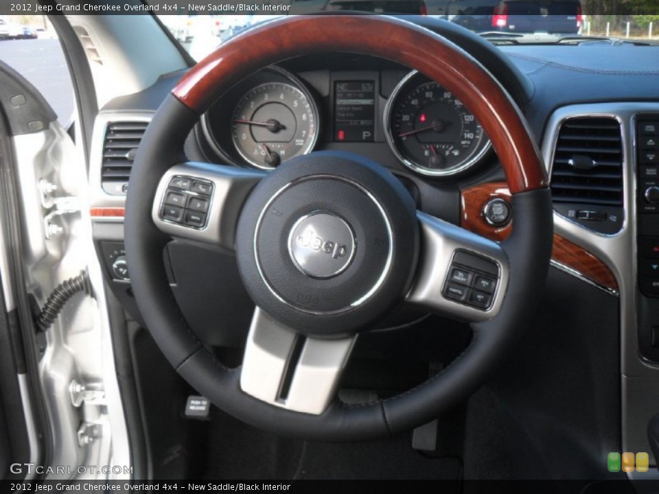 New Saddle/Black Interior Steering Wheel for the 2012 Jeep Grand Cherokee Overland 4x4 #60173586