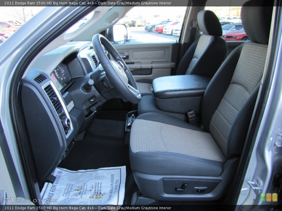 Dark Slate Gray/Medium Graystone Interior Photo for the 2011 Dodge Ram 3500 HD Big Horn Mega Cab 4x4 #60176388