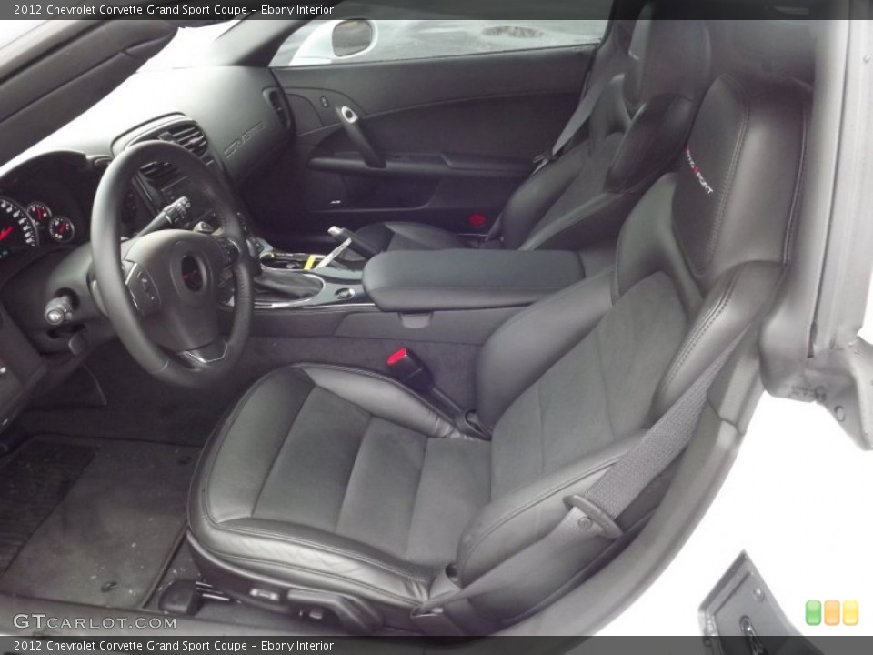 Ebony Interior Photo for the 2012 Chevrolet Corvette Grand Sport Coupe #60180012