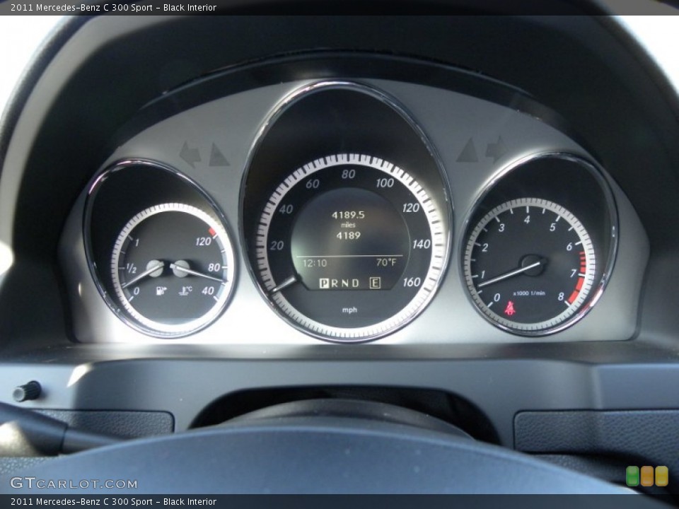 Black Interior Gauges for the 2011 Mercedes-Benz C 300 Sport #60180471