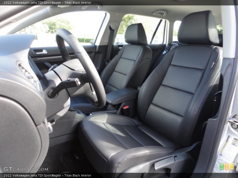 Titan Black Interior Photo for the 2012 Volkswagen Jetta TDI SportWagen #60185811