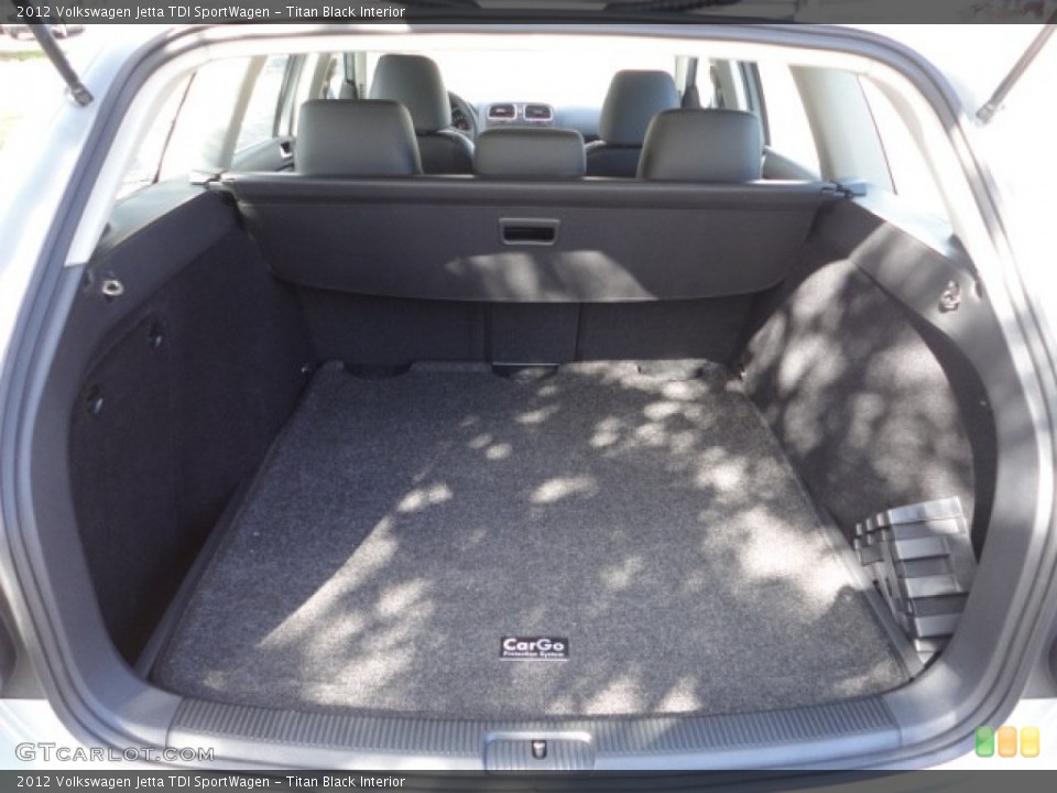 Titan Black Interior Trunk for the 2012 Volkswagen Jetta TDI SportWagen #60185848