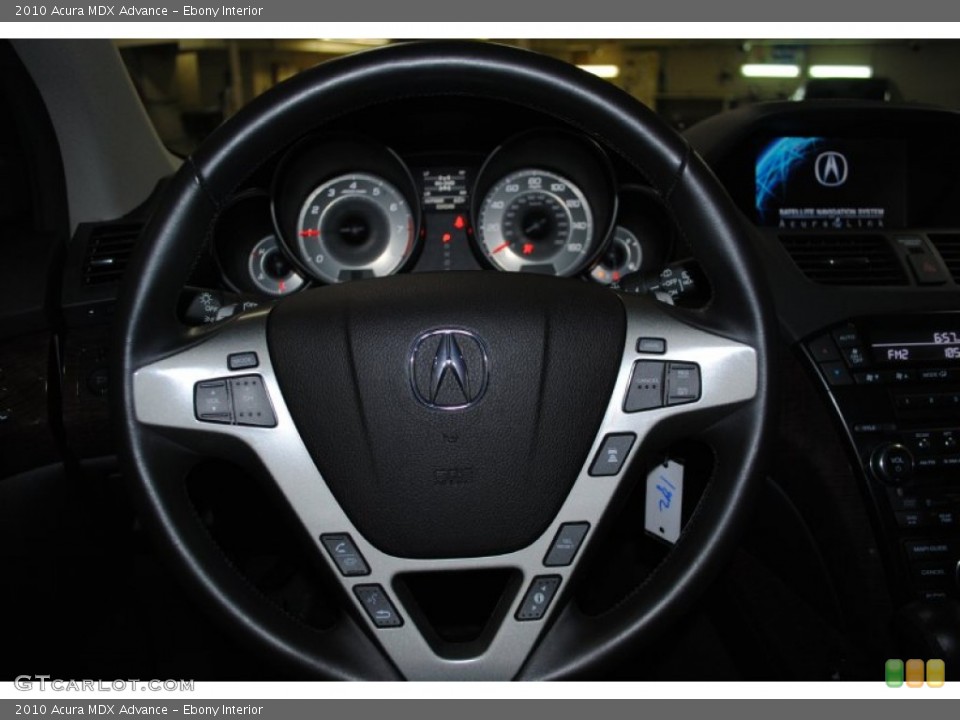 Ebony Interior Steering Wheel for the 2010 Acura MDX Advance #60185849