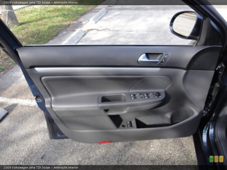 Anthracite Interior Door Panel for the 2009 Volkswagen Jetta TDI Sedan #60186222