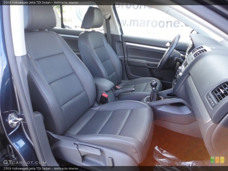 Anthracite Interior Front Seat for the 2009 Volkswagen Jetta TDI Sedan #60186231