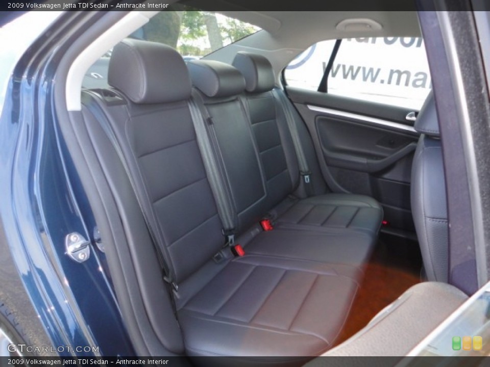 Anthracite Interior Rear Seat for the 2009 Volkswagen Jetta TDI Sedan #60186240