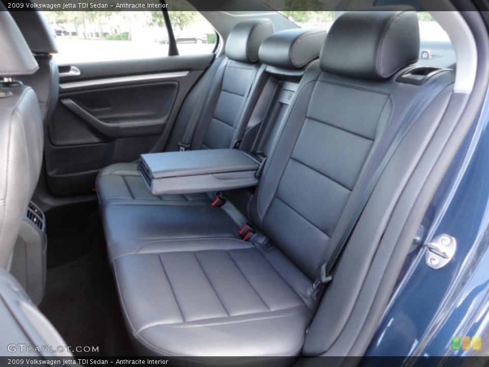 Anthracite Interior Rear Seat for the 2009 Volkswagen Jetta TDI Sedan #60186249