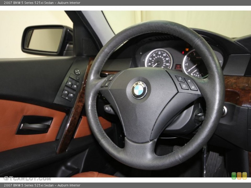 Auburn Interior Steering Wheel for the 2007 BMW 5 Series 525xi Sedan #60189153