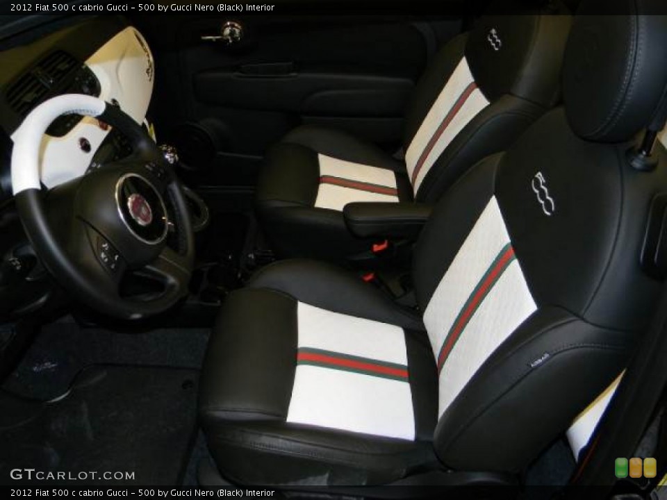 500 by Gucci Nero (Black) Interior Photo for the 2012 Fiat 500 c cabrio Gucci #60190311