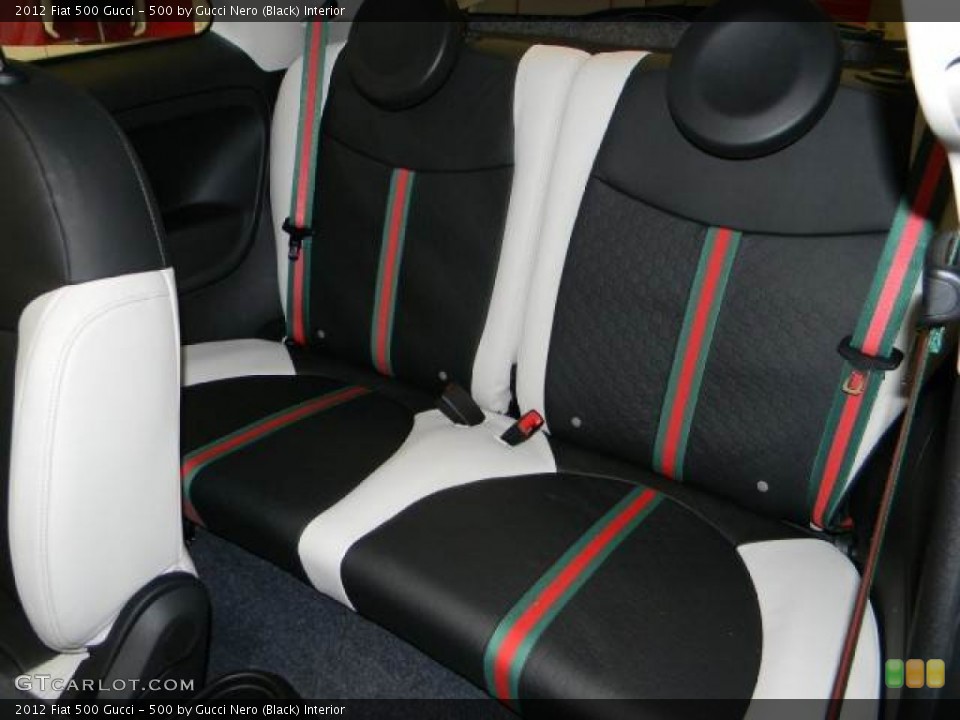 500 by Gucci Nero (Black) Interior Rear Seat for the 2012 Fiat 500 Gucci #60190563