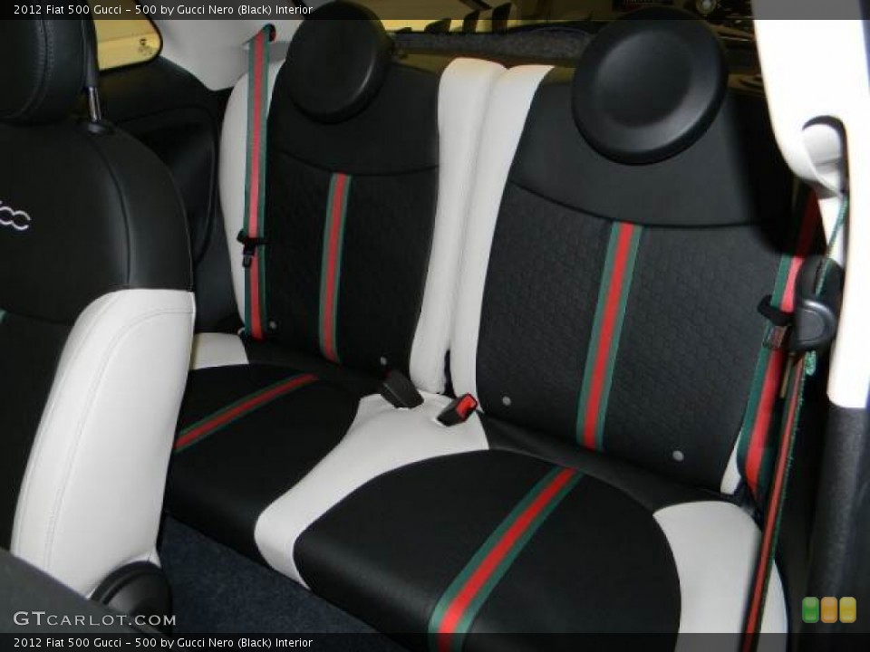 500 by Gucci Nero (Black) Interior Rear Seat for the 2012 Fiat 500 Gucci #60190630