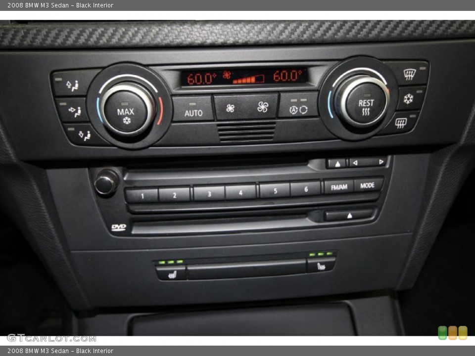 Black Interior Controls for the 2008 BMW M3 Sedan #60190695