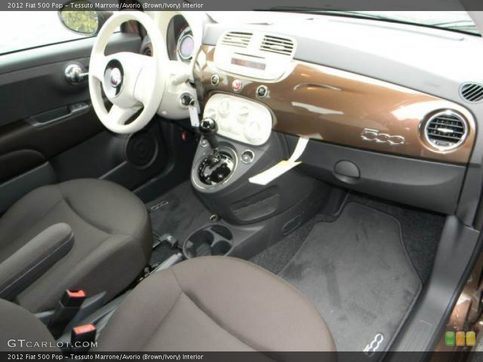 Tessuto Marrone/Avorio (Brown/Ivory) Interior Dashboard for the 2012 Fiat 500 Pop #60190704