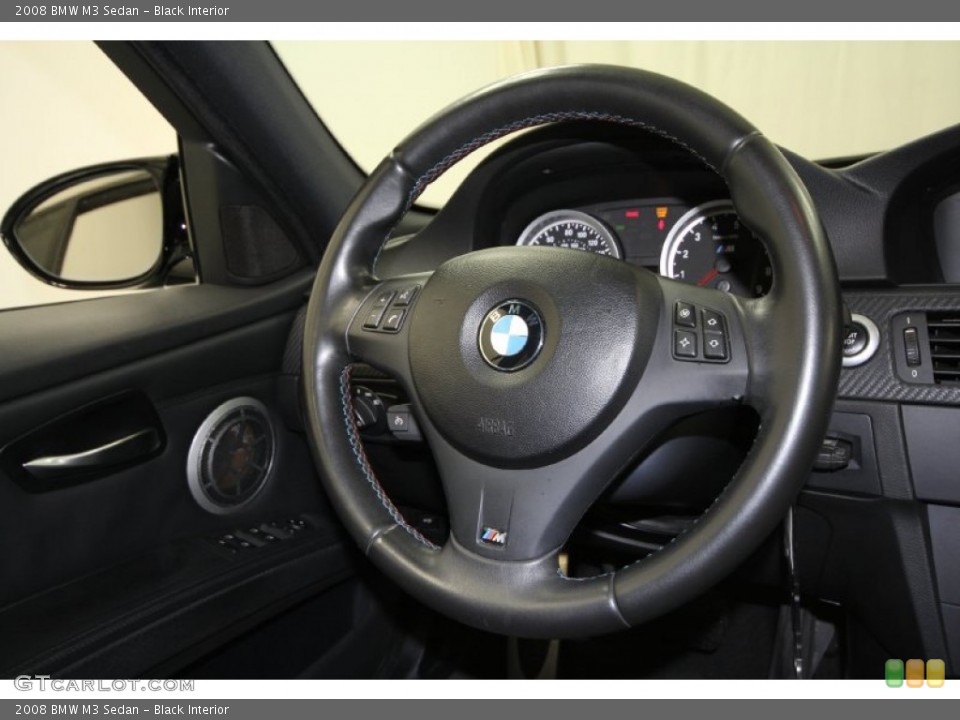 Black Interior Steering Wheel for the 2008 BMW M3 Sedan #60190788
