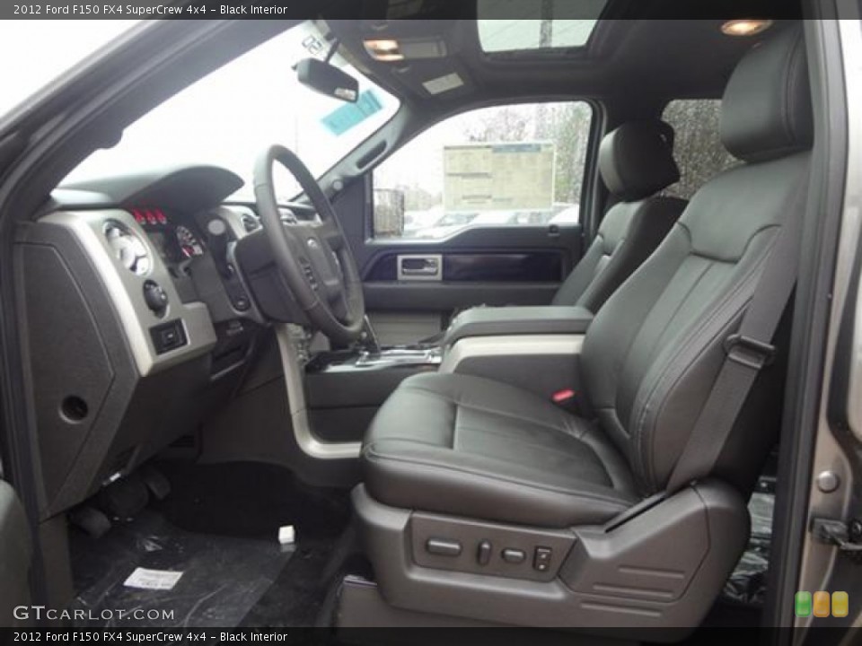 Black Interior Photo for the 2012 Ford F150 FX4 SuperCrew 4x4 #60191247