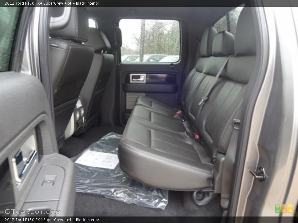 Black Interior Rear Seat for the 2012 Ford F150 FX4 SuperCrew 4x4 #60191256