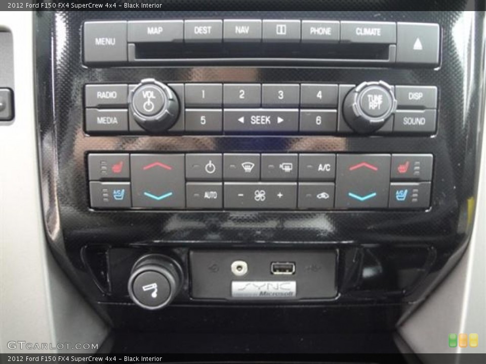Black Interior Controls for the 2012 Ford F150 FX4 SuperCrew 4x4 #60191310
