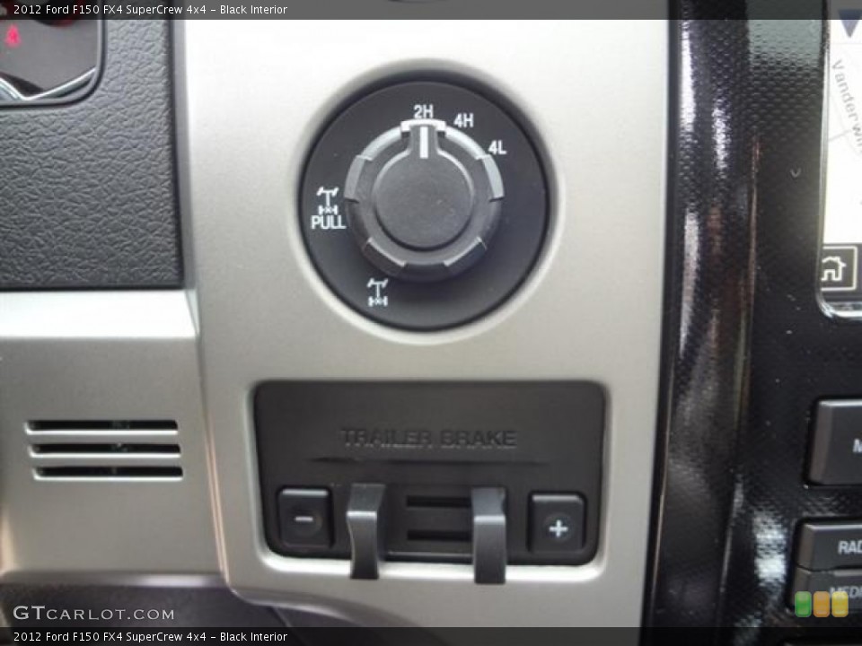 Black Interior Controls for the 2012 Ford F150 FX4 SuperCrew 4x4 #60191344