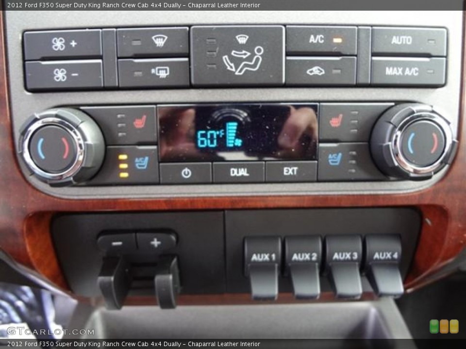 Chaparral Leather Interior Controls for the 2012 Ford F350 Super Duty King Ranch Crew Cab 4x4 Dually #60192531