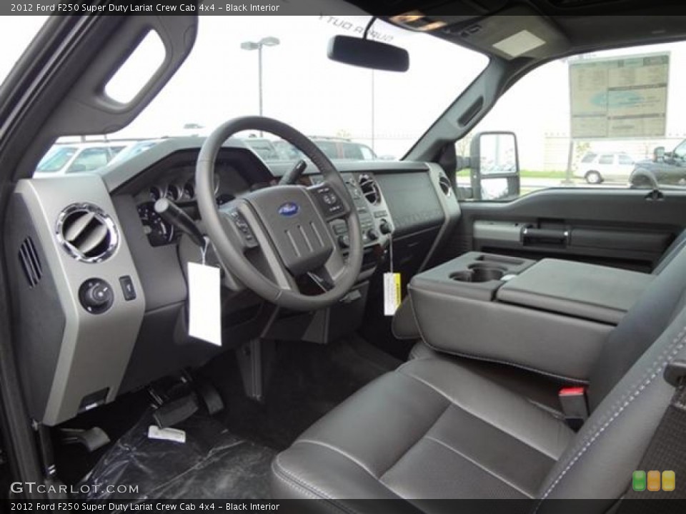Black Interior Photo for the 2012 Ford F250 Super Duty Lariat Crew Cab 4x4 #60192945