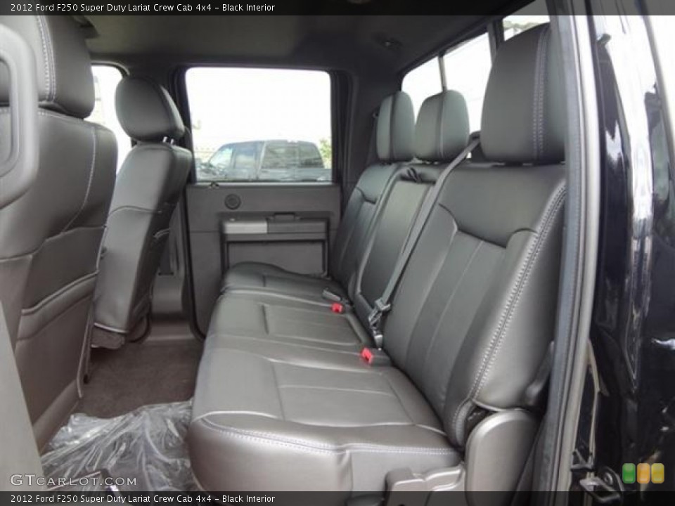Black Interior Rear Seat for the 2012 Ford F250 Super Duty Lariat Crew Cab 4x4 #60192957