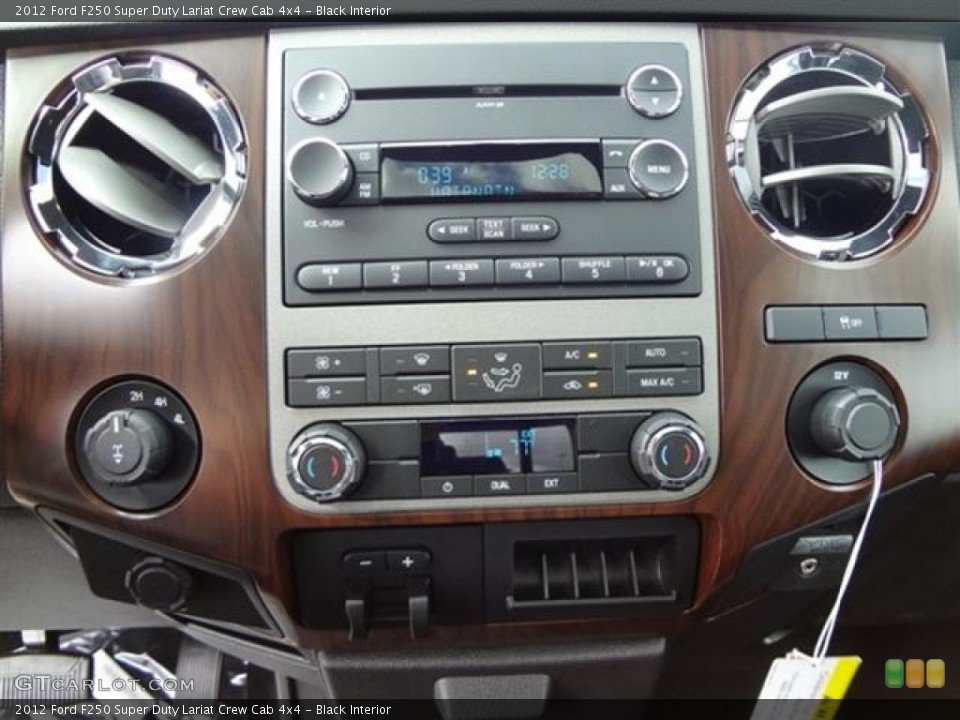 Black Interior Controls for the 2012 Ford F250 Super Duty Lariat Crew Cab 4x4 #60192972