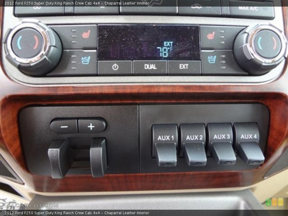 Chaparral Leather Interior Controls for the 2012 Ford F250 Super Duty King Ranch Crew Cab 4x4 #60193212