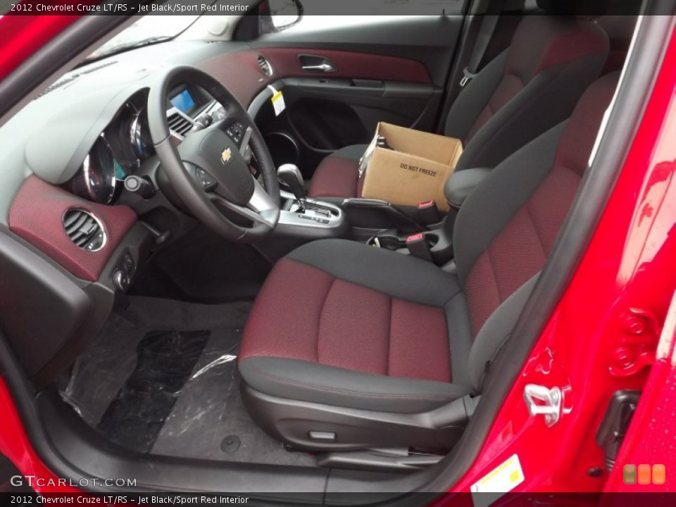 Jet Black/Sport Red Interior Photo for the 2012 Chevrolet Cruze LT/RS #60194014