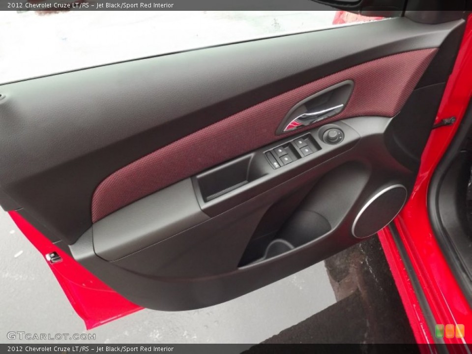 Jet Black/Sport Red Interior Door Panel for the 2012 Chevrolet Cruze LT/RS #60194023